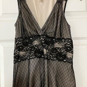 White House Black Market Black Lace Camisole